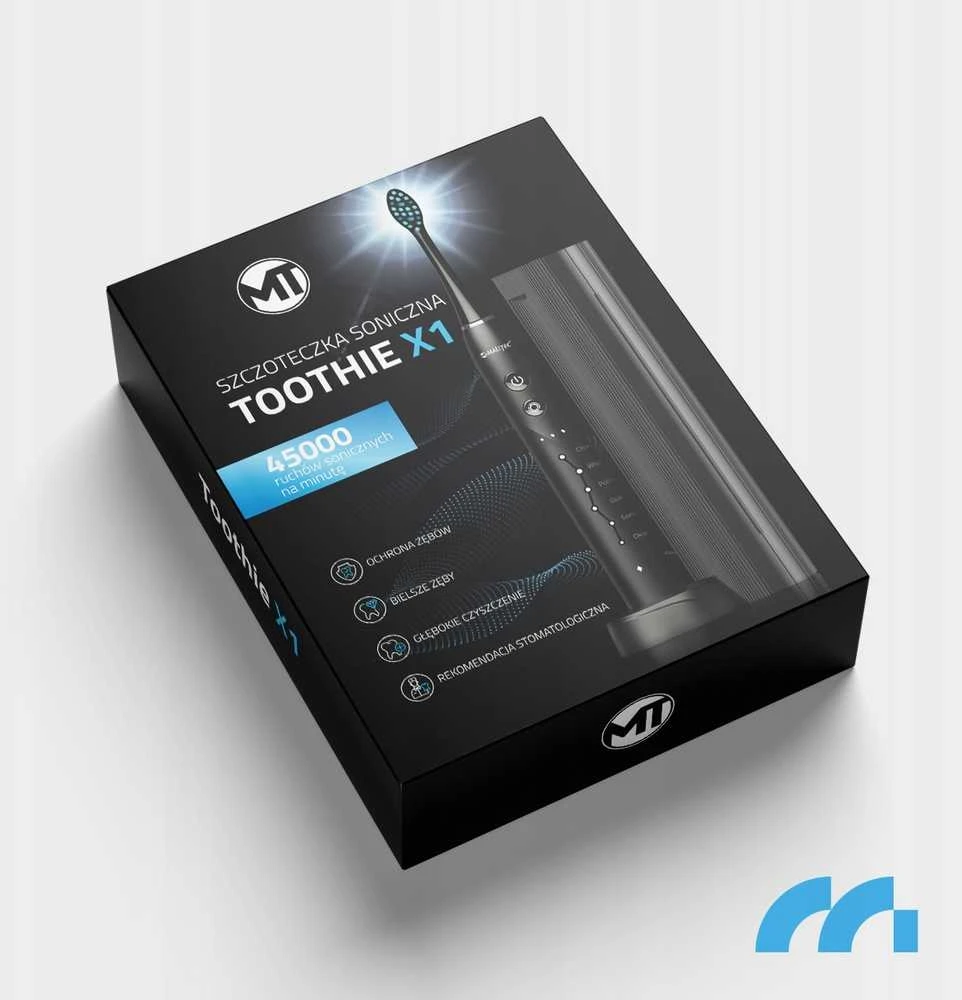 MalTec elektrinis dantų šepetėlis, atsparus vandeniui, X1 BL Sonic