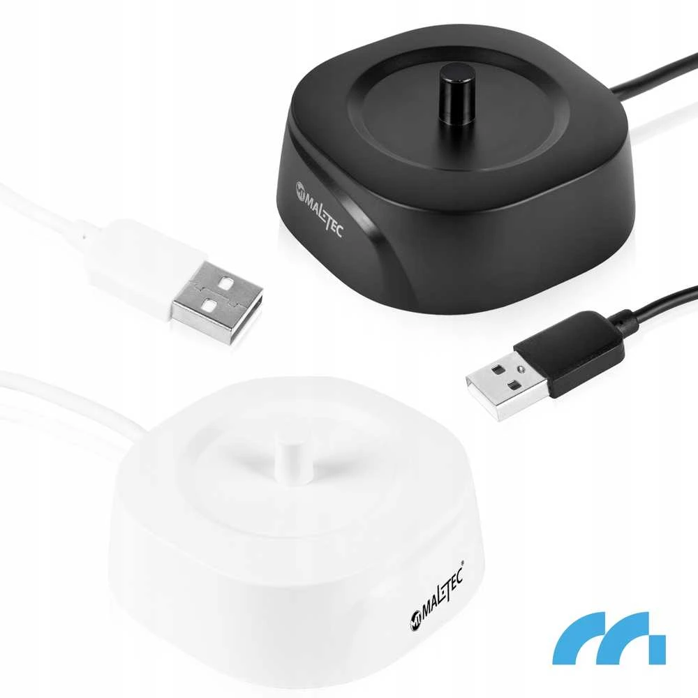 Dantų šepetėlis MalTec elektrinių dantų šepetėlių rinkinys 2x SONIC su 6 galvutėmis ir įkrovikliu