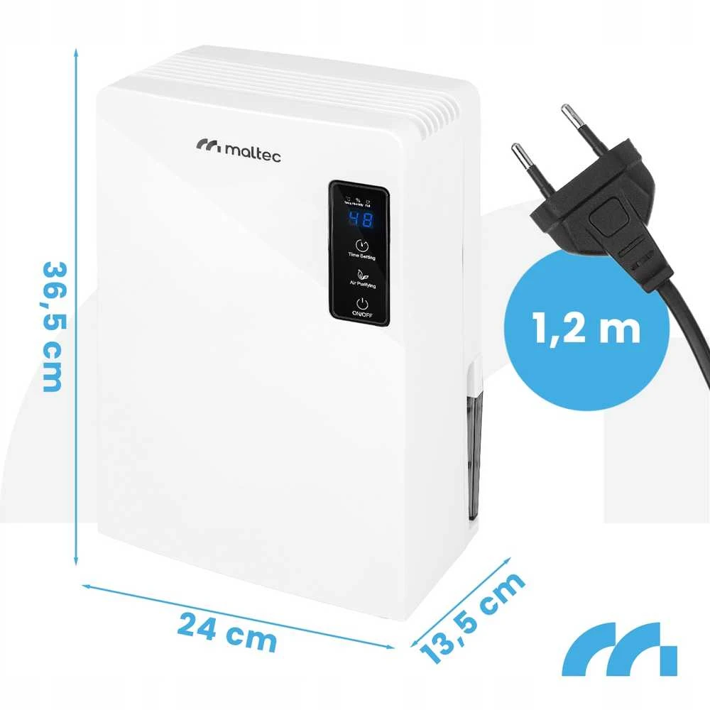Maltec oro sausintuvas - drėgmės sugėriklis DH-2200 Baltas 2.2L 90W