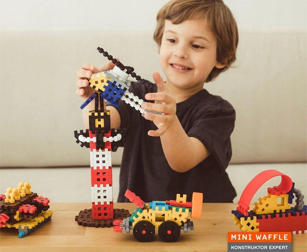 Marioinex Mini kaladėlės(vaffle) konstruktorius ekspetas, 141vnt