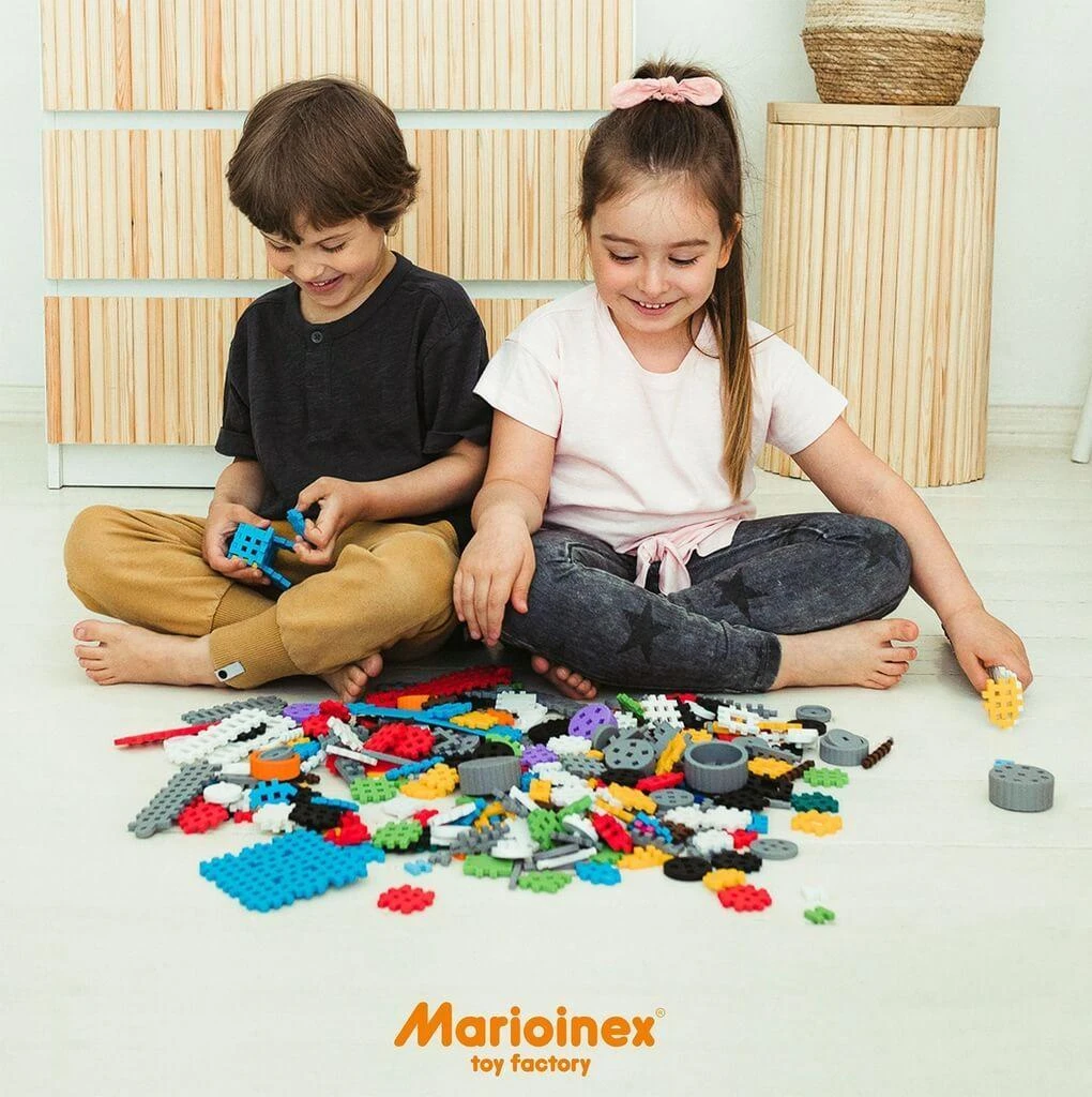 Marioinex Mini kaladėlės(vaffle) konstruktorius ekspetas, 141vnt