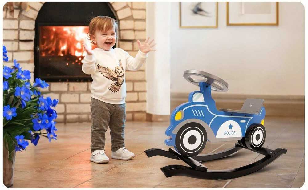 Medinis supamasis policijos automobilis Ricokids