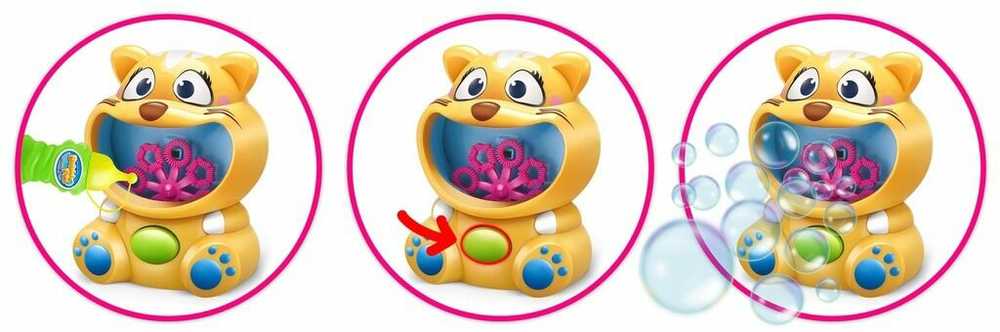 Muilo burbulų aparatas Kačiukas + skystis, Ricokids