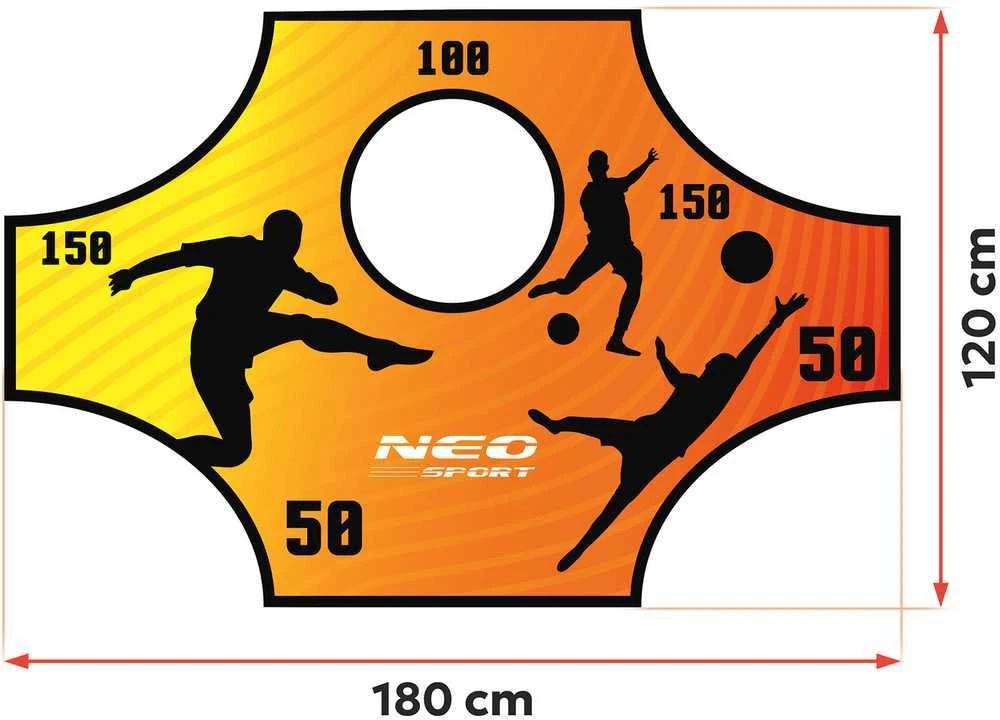 „Neo-Sport“ futbolo vartų taiklumo kilimėlis 180 x 120 cm