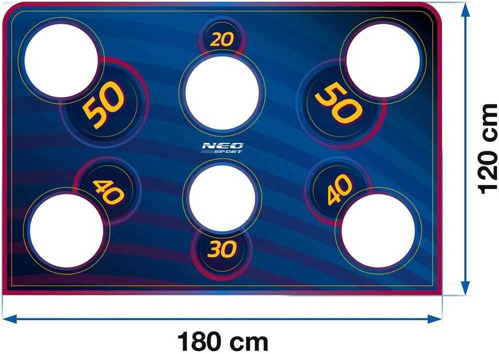 „Neo-Sport“ futbolo vartų taiklumo kilimėlis 180 x 120 cm