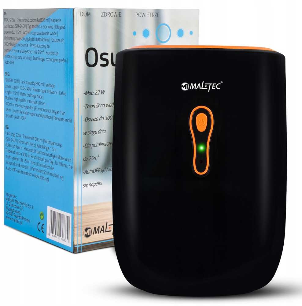 Oro sausintuvas, drėgmės sugėriklis Maltec DH-800 22W