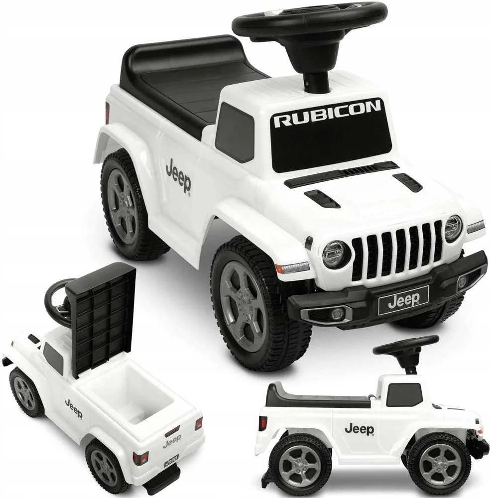 Paspiriama mašinėlė Toyz Jeep Rubicon balta