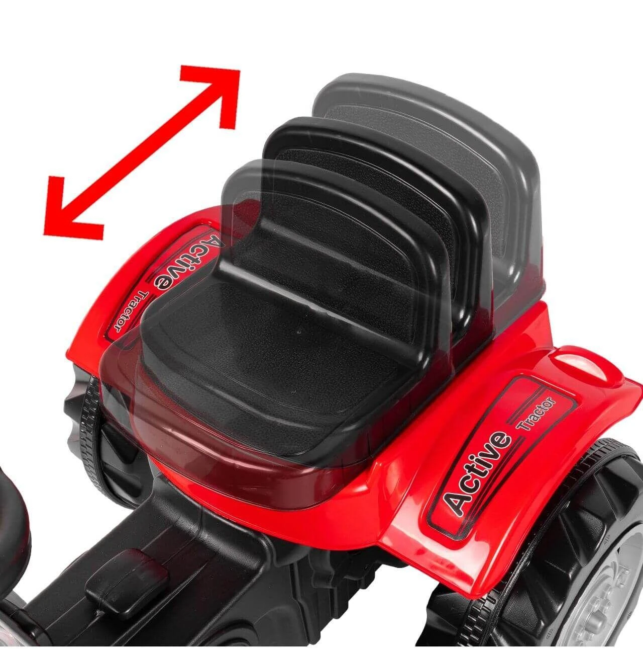 Pedalais minamas traktorius XXL su priekaba, Pilsan