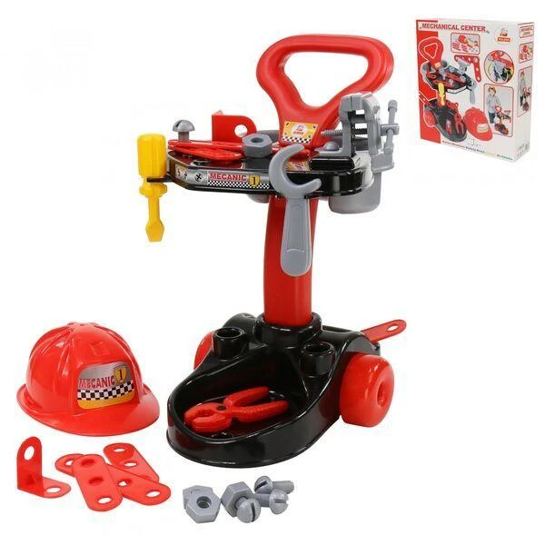 Mechaniko rinkinys su vėžimėliu ir priedais Polesie