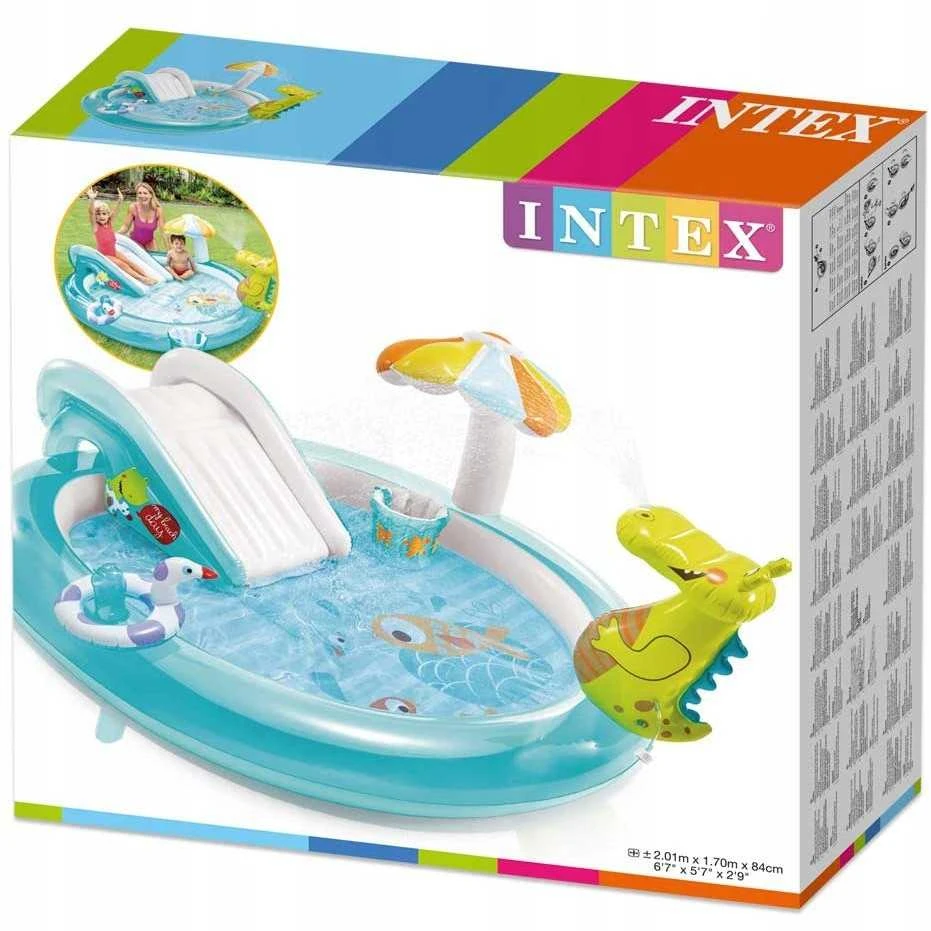 Vandens čiuožykla baseinas Intex