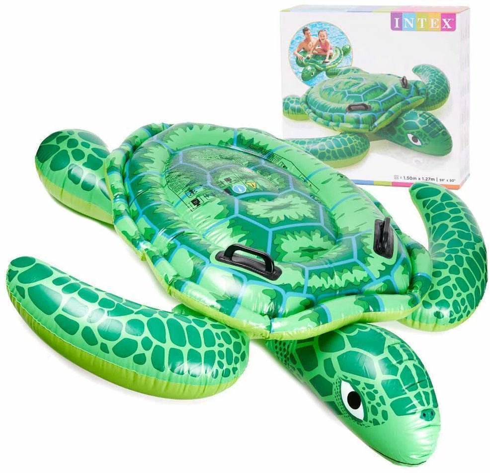 Pripučiamas plaukimo čiužinys Vėžlys, Intex, 150 cm