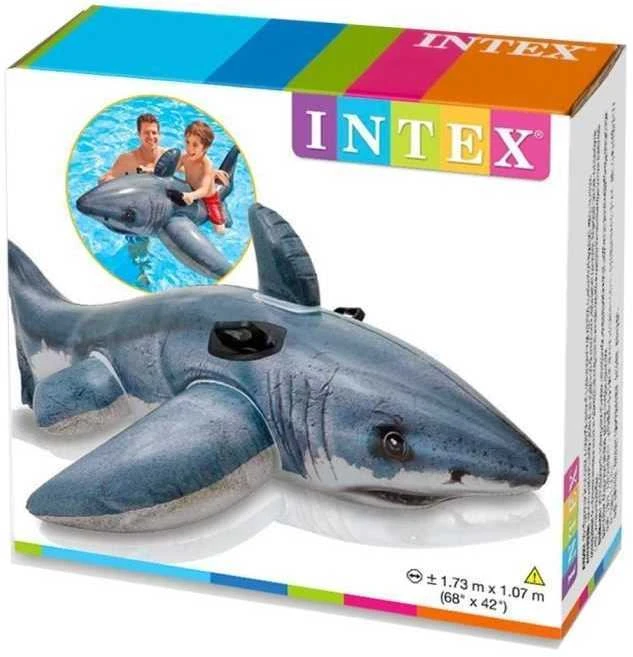 Pripučiamas plaukimo plaustas Intex Ryklys 173 x 107 cm