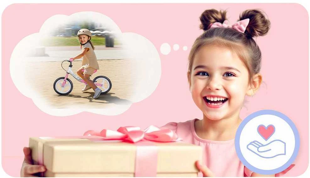 Ricokids „Fun Adventure“ vaikiškas balansinis dviratis