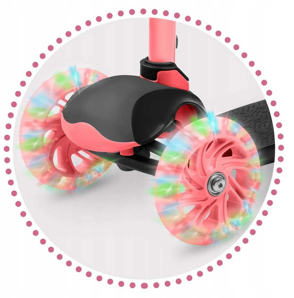 Ricokids Loco triratis paspirtukas - rožinis