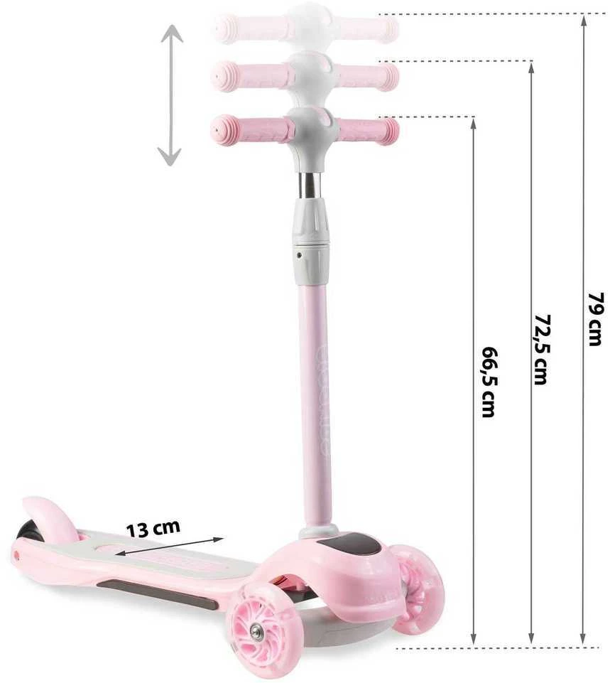 Ricokids Piko triratis paspirtukas, rožinė