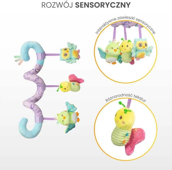 Sensillo žaislas spyruoklė su žaisliukais "vandenyno draugai" (kod.613)