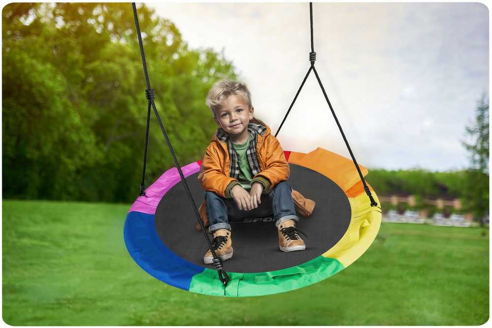 Neo-Sport Swingo XXL Vaikiškos sūpynės, įvairiaspalvės, 95 cm