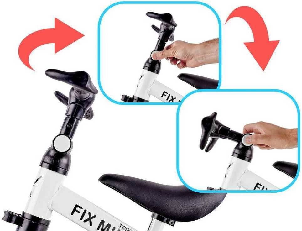 Baby Mix Triratukas Trike Fix Mini 3 in 1 baltas