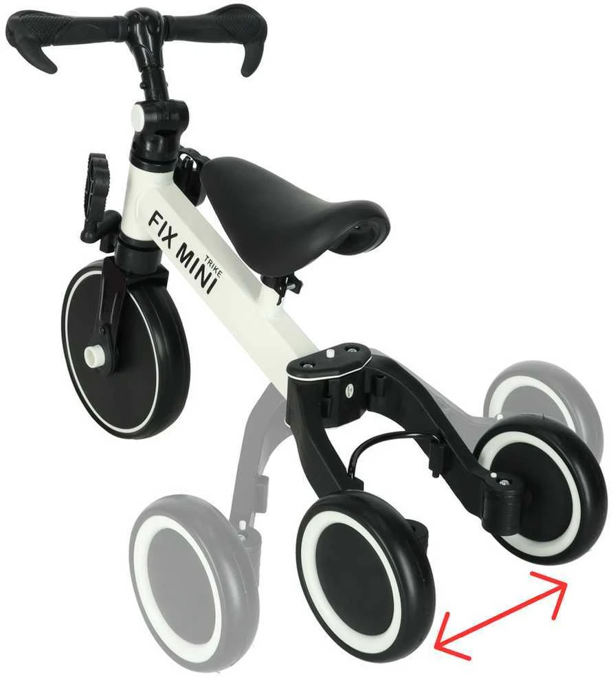 Baby Mix Triratukas Trike Fix Mini 3 in 1 baltas