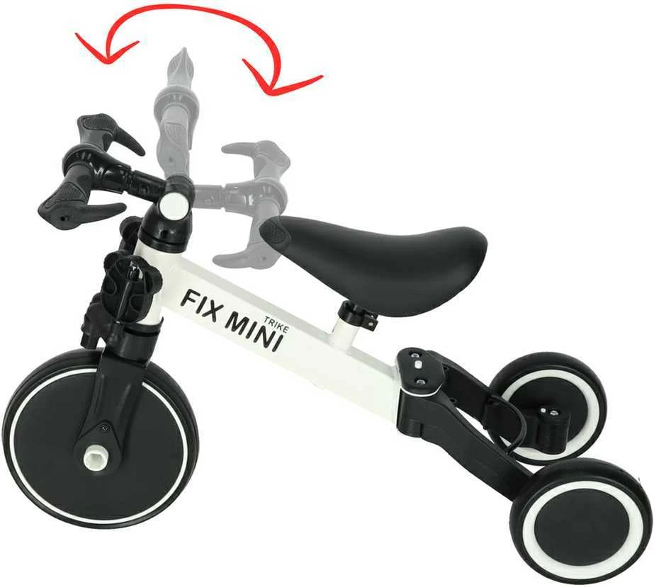 Baby Mix Triratukas Trike Fix Mini 3 in 1 baltas