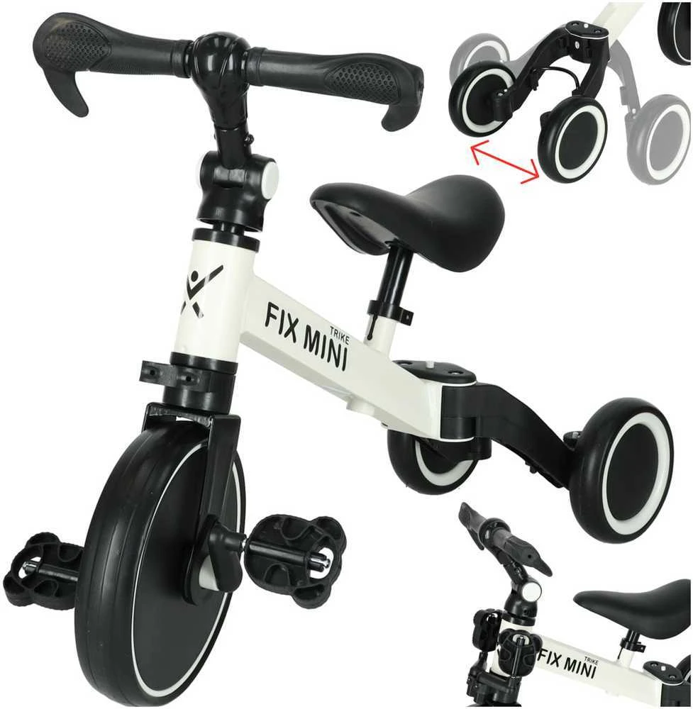 Baby Mix Triratukas Trike Fix Mini 3 in 1 baltas