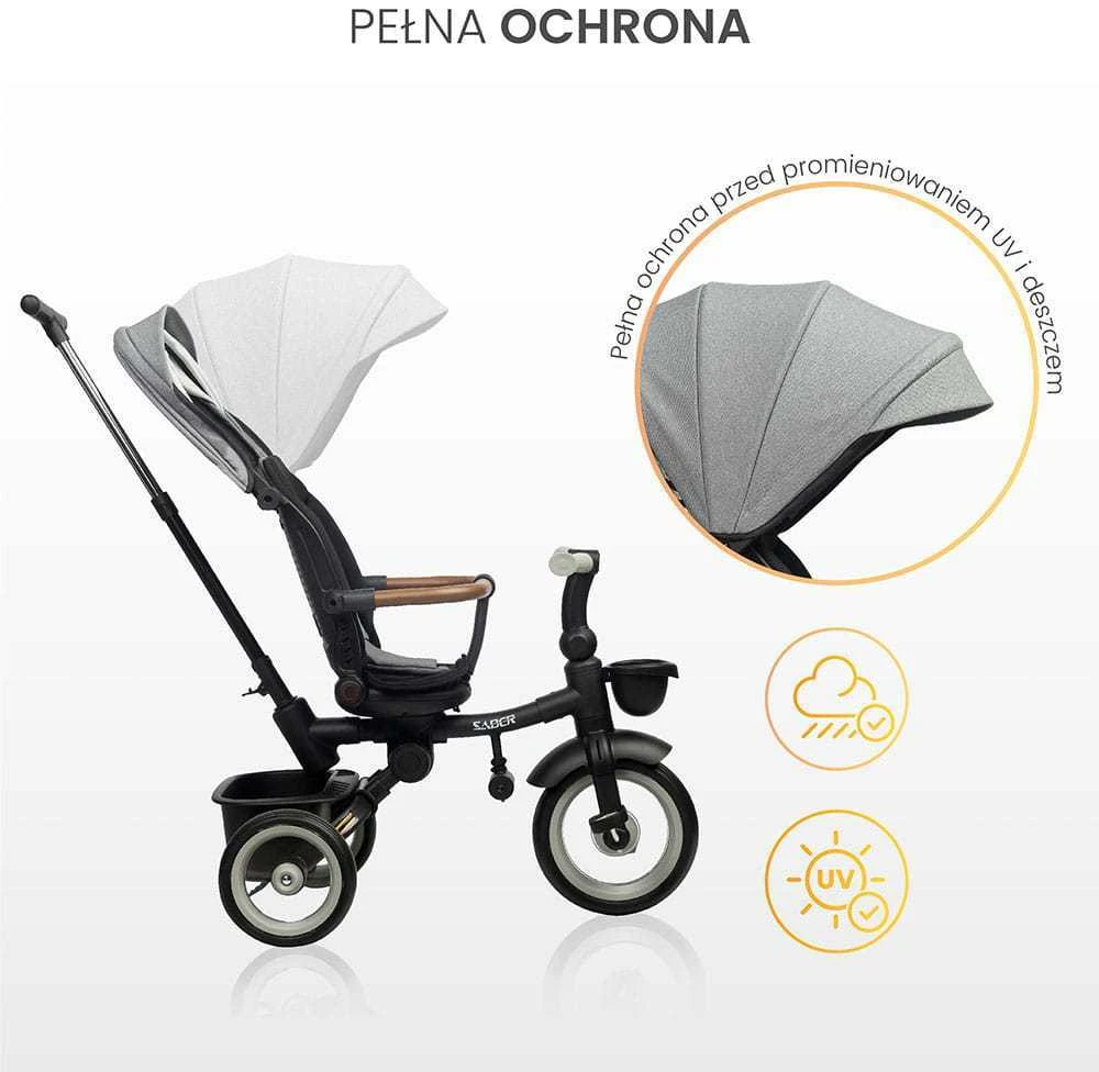 Triratukas Toyz By Caretero Sabre - 3in1, šviesiai rožinė