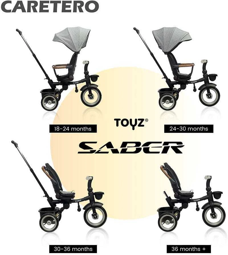 Triratukas Toyz By Caretero Sabre - 3in1, šviesiai rožinė