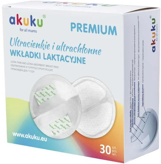 AKUKU įklotai į liemenėlę, 30 vnt., А0354