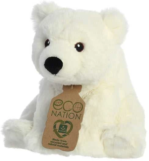 AURORA ECO NATION Baltasis lokys, 24 cm aprašymas - Prekės nuotrauka