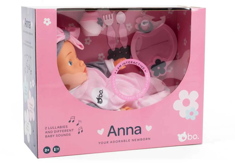 bo. Interaktyvi lėlytė-naujagimis Anna, 42 cm aprašymas - Prekės nuotrauka