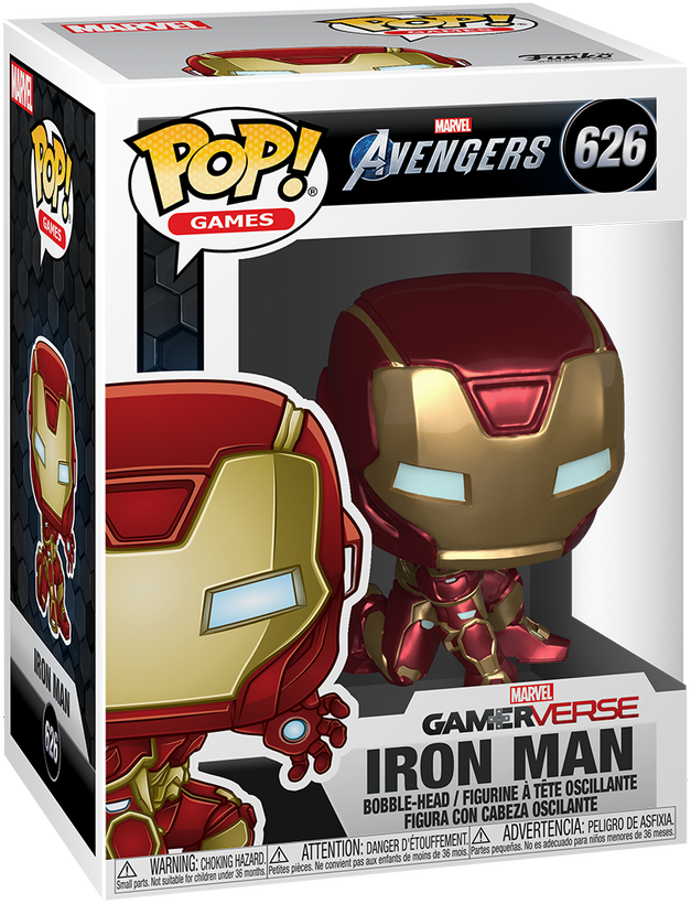 FUNKO POP! Vinilinė figūrėlė MARVEL: Geležinis žmogus (Stark Tech kostiumas), 9,5 cm aprašymas - Prekės nuotrauka