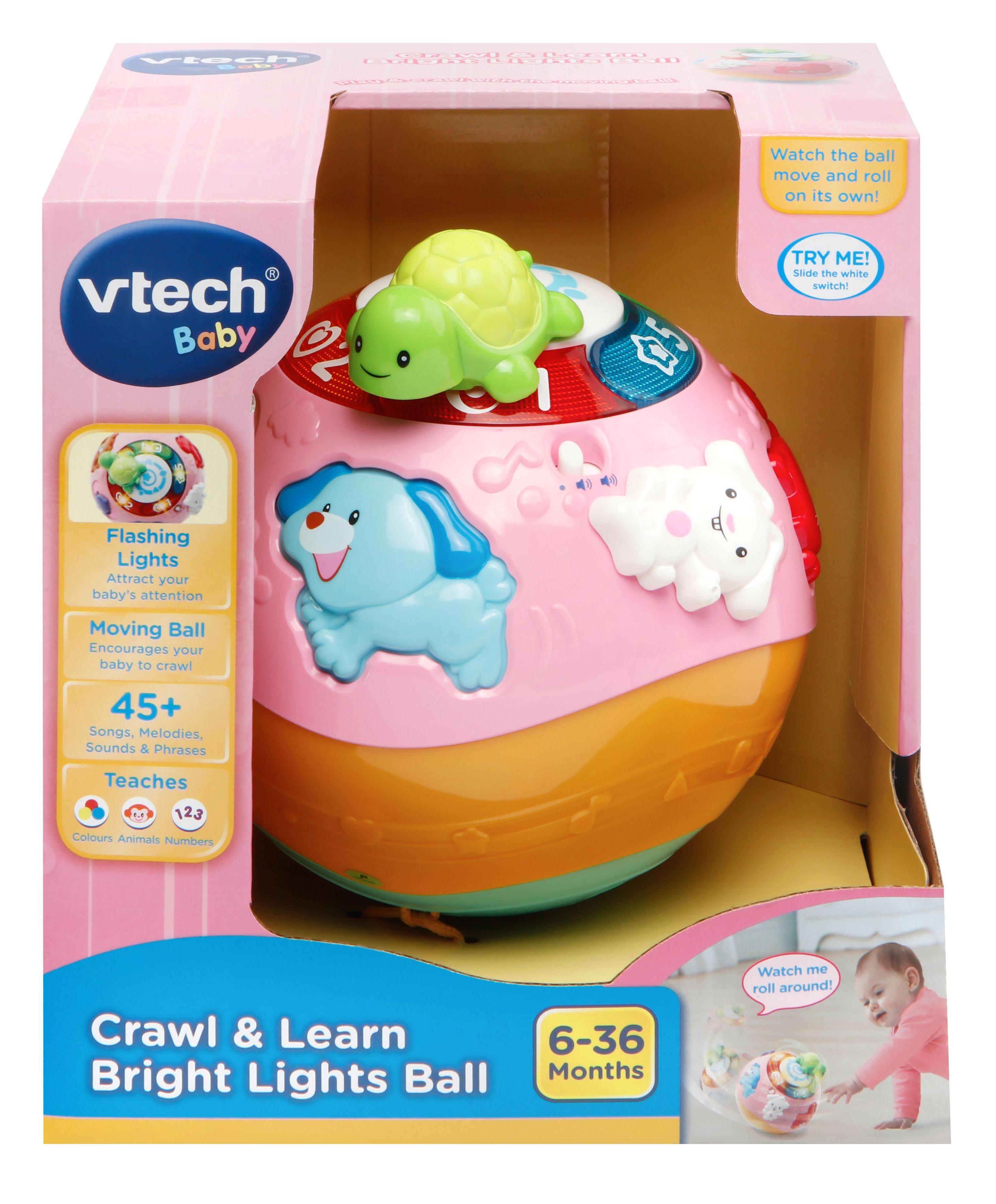VTECH Šviečiantis lavinamasis kamuoliukas aprašymas - Prekės nuotrauka