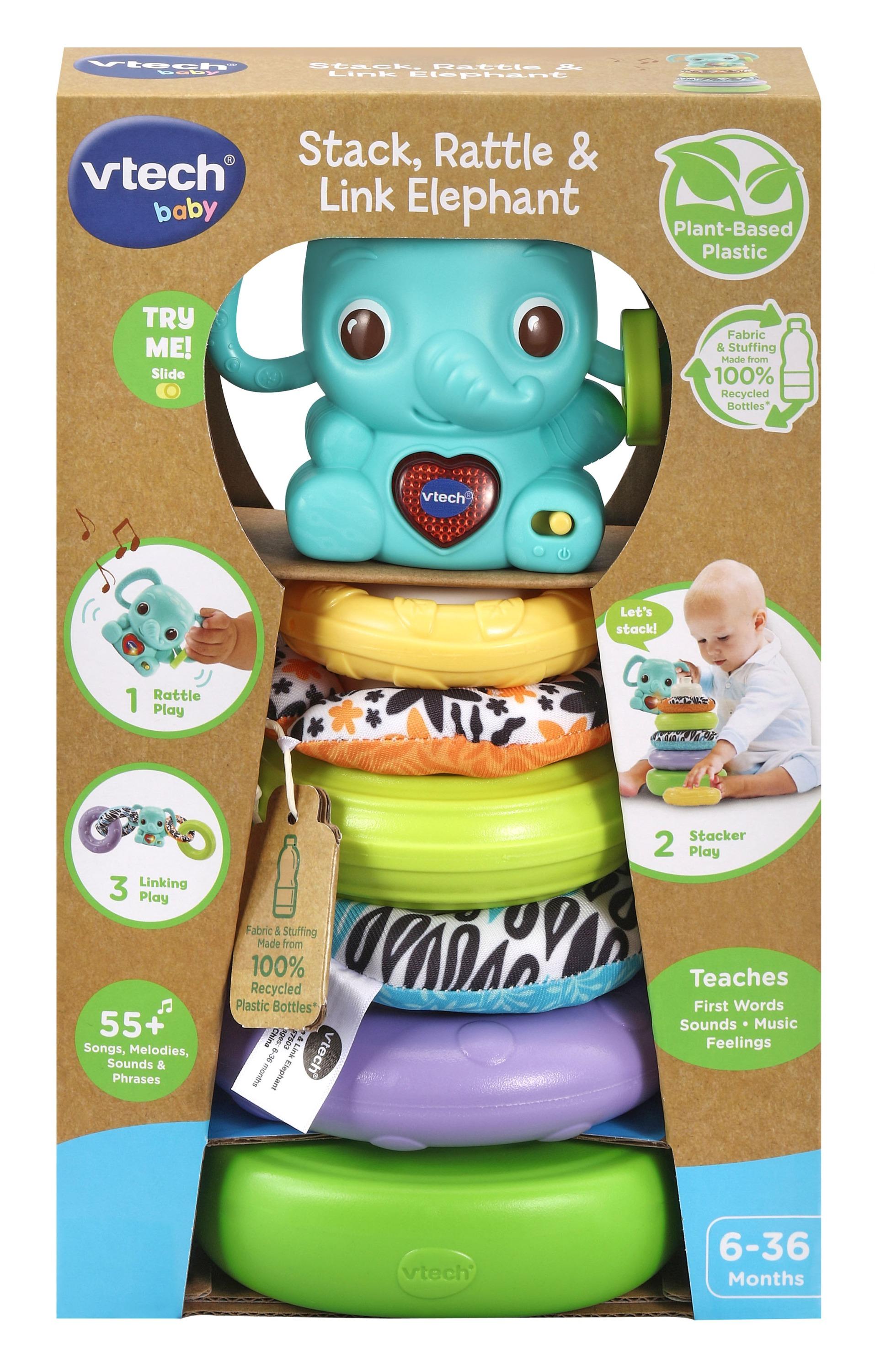 VTECH Žiedelių piramidė Drambliukas