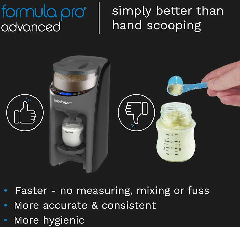 Pieno mišinio ruošimo aparatas Baby Brezza Formula Pro Advanced, Pilkos spalvos