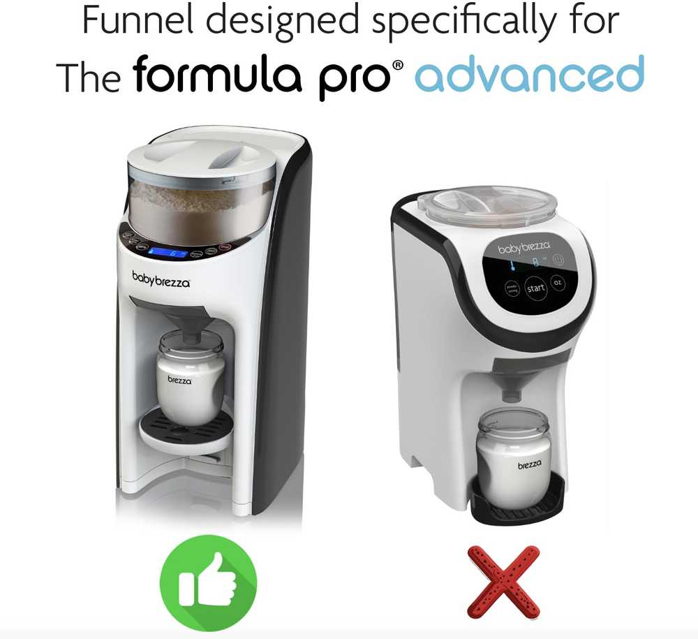 Baby Brezza mišinuko ruošimo aparato Formula Pro Advanced piltuvėlis su dangteliu