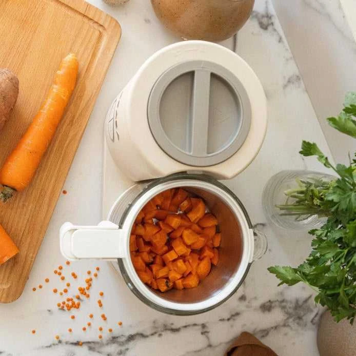 Garintuvas - trintuvas BEABA BABYCOOK NEO MINERAL, Pilkos spalvos