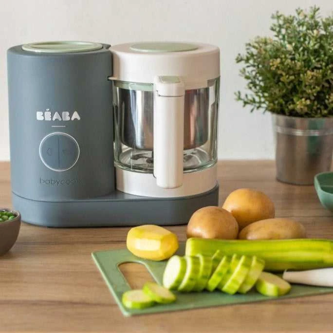 Trintuvas-garintuvas Beaba Babycook Neo, žalias/baltas