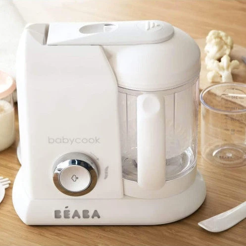 Trintuvas-garintuvas 4in1 Beaba Babycook Solo, spalva: balta, sidabrinė