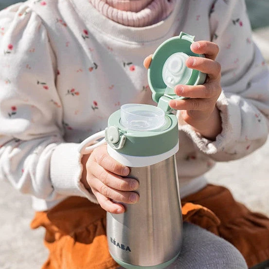 Beaba metalinė gertuvė nuo 18 mėn., 350 ml, spalva: žalia
