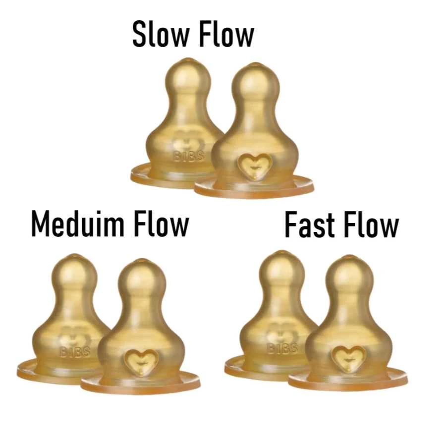 BIBS buteliuko žindukai, 2 vnt., Medium flow