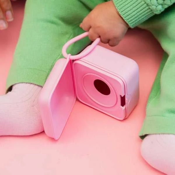 BIBS čiulptuko dėklas - užkandžių dėžutė Baby Rožinė