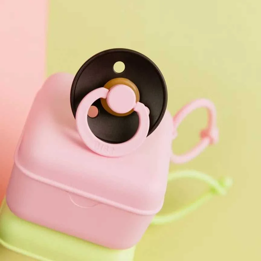 BIBS čiulptuko dėklas - užkandžių dėžutė Baby Rožinė