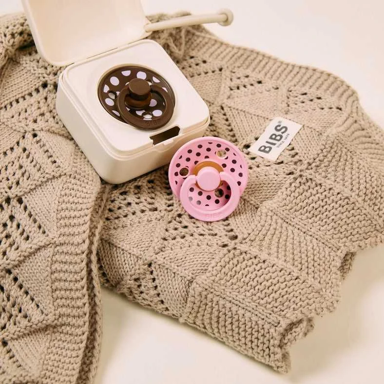 BIBS čiulptuko dėklas - užkandžių dėžutė Polka Dot - Ivory / Juodas