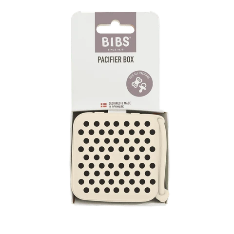 BIBS čiulptuko dėklas - užkandžių dėžutė Polka Dot - Ivory / Juodas