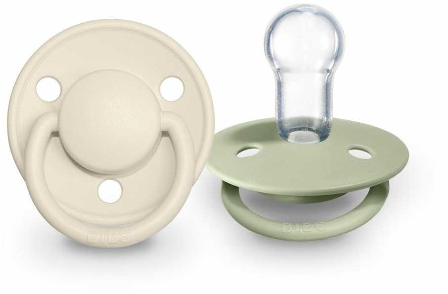 BIBS čiulptukų rinkinys (0 - 36 mėn.) De Lux Ivory / Sage