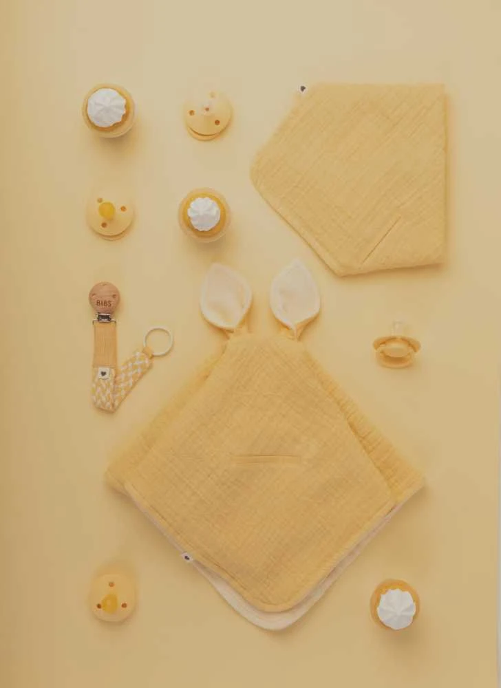 BIBS čiulptukų rinkinys 1 dydis ( 0 - 6 mėn.) Pale Butter/Dusty Rožinė