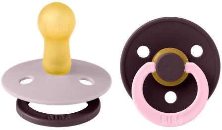 BIBS čiulptukų rinkinys 1 dydis (0 - 6 mėn.) Fusion Dusky Lilac Plum Mix