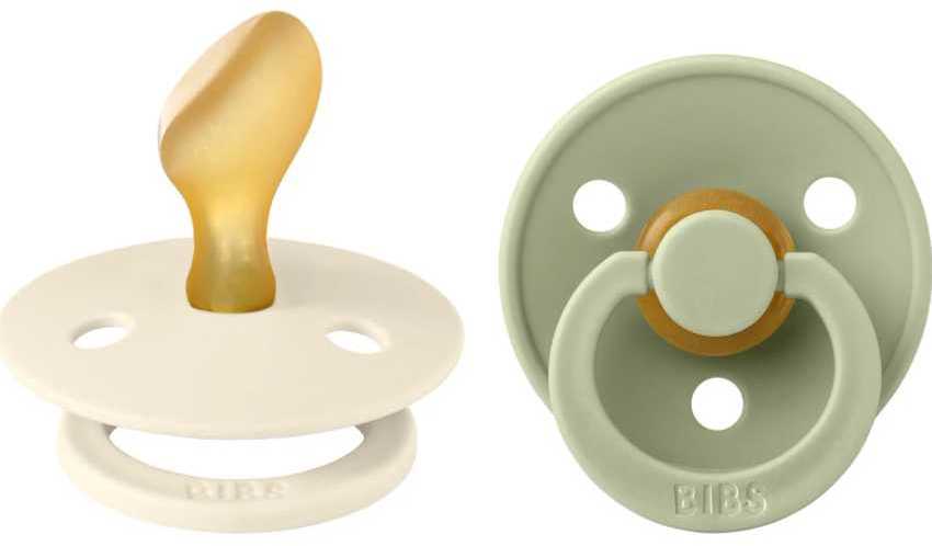 BIBS čiulptukų rinkinys 1 dydis (0 - 6 mėn.) Anatomical Ivory / Sage