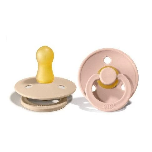 BIBS čiulptukų rinkinys 1 dydis (0 - 6 mėn.) Vanilla / Blush