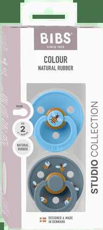 Čiulptukai BIBS Colour Bumblebee Breeze mix, 6-18 mėn, 2 vnt.